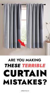 How To Hang Curtains Like An Interior Designer Hanging Curtains Short Window Curtains Curtains
