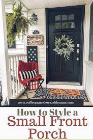 Small Front Porch Decor 7 Budget Friendly Decorating Ideas Coffee Pancakes Dreams Front Porch Decorating Small Front Porches Porch Decorating