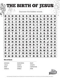 Kids, as well as adults, love these word searches. The Birth Of Jesus Bible Word Search Puzzles Sharefaith Kids
