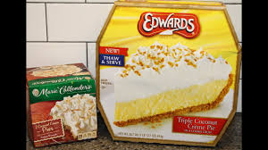 Marie Callender S Coconut Creme Pie Vs Edwards Triple Coconut Creme Pie Youtube