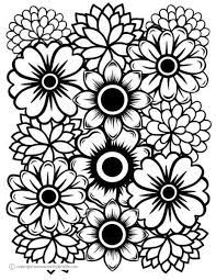 Benefits of coloring in for adults the benefits of coloring in for adults include: Printable Floral Coloring Pages For Adults Masduranisaqase