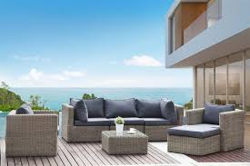 Autre option très bon marché mais. Canape De Jardin Contemporain En Resine Tressee Ronde Liberty Cool