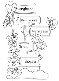 Parole Magiche Disegno Da Colorare Tutto Disegni Le Idee Della Scuola Scuola Immagini Di Scuola