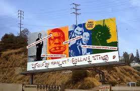 Stones Black And Blue Billboard 11 Amazing Rock Billboards Rolling Stones Billboard Rollin Stones