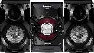 Best Buy Panasonic 350w Bookshelf Stereo System Black Sc Akx18 Stereo System Wireless Music System Hi Fi System