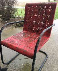 Mid Century Vintage Metal Lawn Chair See History At Www Midcenturymetalchairs Com Metal Lawn Chairs Old Metal Chairs Dining Room Chairs Modern