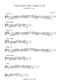 Violin Scales Chart Grade 2 Ln For Solo Instrument Solo