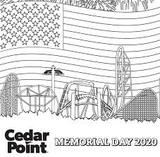 38+ roller coaster coloring pages for printing and coloring. Cedar Point Twitterissa To Remember And Honor Those In Our Armed Services This Memorial Day We Ve Got Some Wonderful Coloring Pages That Feature Our Peanuts Friends As Well As The Cedar Point