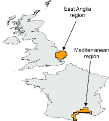 This is the official page for the anglia examinations hq,. Location Of East Anglia Uk And The Mediterranean France Regions As Download Scientific Diagram