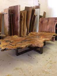 Monumental vintage 1970s burl wood coffee table with elegant beveled edge smoked glass top. Custom Maple Burl Coffee Table Etsy Wood Slab Wood Table Design Coffee Table