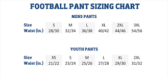 sizing charts american football equipment baseball softball