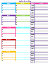1 2 3 Neat Tidy Daily Schedule Free Printable Direct