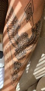eagle tattoo on leg eagle leg tattoo eagle tattoo leg tattoos small geometric tattoos men