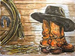 We did not find results for: Painting Cowboy Texas Hat Lasso Boots Spur Horseshoe 5x7 Inches Painting Hats Cowboy