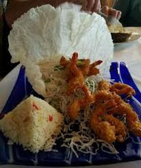 Crunchy Coconut Shrimp W 3 Dipping Sauces And A Pyramid Of