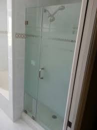 Frameless Shower Door With Custom Sandblasted Design By Glass Doctor Of Miami Shower Enclosure Frameless Shower Frameless Shower Doors
