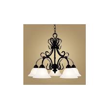 Shop allen roth vallymede 7 7 in brushed nickel multi. Shop Westmore Lighting 5 Light Buckingham Matte Black Chandelier At Lowes Com Chandelier Shades Chandelier Westmore Lighting