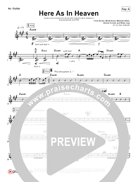 Here As In Heaven Rhythm Acoustic Guitar Chart Elevation