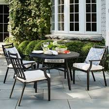 Fairmont 2pk Stationary Patio Dining Chair Linen Threshold Round Patio Table Patio Dining Table Patio Dining Chairs