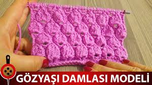 Gozyasi Damlasi Modeli Nasil Yapilir Baslikli Yazimizda Sizlere Orgu Modeline Dair Yeni Bir Ornek Daha Tanitacagiz Bildiginiz Uzer Orgu Orgu Egitimleri Model