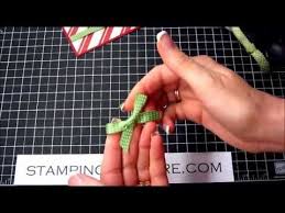 Instructions for making a bow out of paper: How To Make Bows And Tie Ons For Greeting Cards Youtube