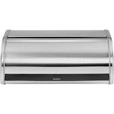 Our roll top bread bin has a flat top, so you can store canisters etc. Buy Brabantia Matt Stainless Steel Bread Bin Bread Bins Argos