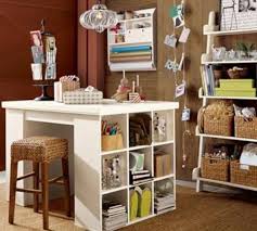 Pier 1 Imports Project Table Desk I Have This In Black And Use It As My Computer Desk With Photo Al Dream Craft Room Craft Room Office Craft Room Organization