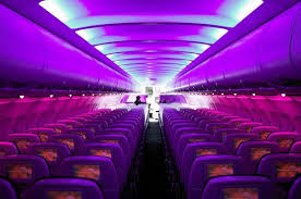 Inside Purple Plane Virgin America Travel Jobs Virgin America Airlines