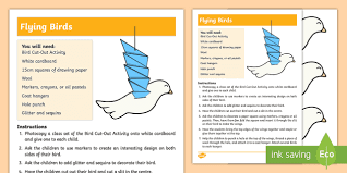Bird flight is the primary mode of locomotion used by most bird species in which birds take off and fly. Flying Birds Activity Teacher Made