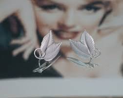 Vintage Sterling Silver Harry S Bick Brooch Mid Century Flower Pin Signed  Modernist Design Jewelry