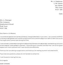 There is no fixed rule as to how long you should wait before following up, but in general it should not be less than a week after submitting your application. Email Cover Letter Example For Summer Job Icover Org Uk