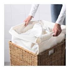 Branas Rattan Laundry Basket With Lining Ikea Wasmand Mand Ideeen Ikea