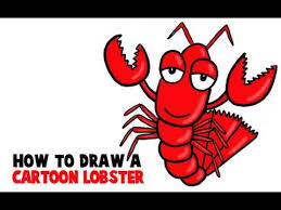 Near the pointed tip, draw the eyes. How To Draw A Lobster Youtube