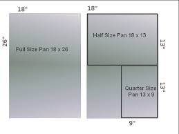 baking equipment pan sizes dough trough northwest