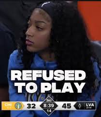 After being Suspended the first half Angel Reese refused to play the Second  half. #angelreese #WNBA #shortsreels