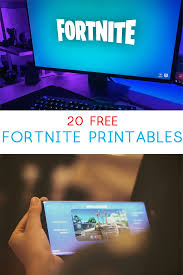 Even add notes and customize it the way you want. Fortnite Printables Free Party Decor And Games Printables All Crafty Things