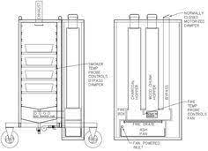 My Updated Gravity Feed Design Smoker Plans Smoker Designs Charcoal Smoker