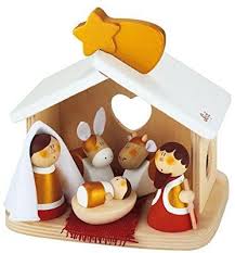 Sevi Creche 7 Pieces Creches De Noel En Bois Creche De Noel Creche En Bois