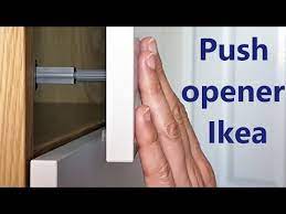 114 push open door ikea installation youtube ikea open kitchen cabinets installation