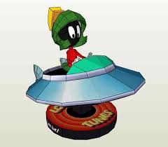 This Is Marvin The Martian From Looney Tunes Classic Animation This Perfect Paper Model Version Of Marvin And His Paper Models Marvin The Martian Looney