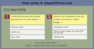 Many were content with the life they lived and items they had, while others were attempting to construct boats to. Trivia Quiz Cinderella