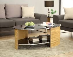 Latitude run® bellanie cross legs coffee table, wood/glass/solid wood in clear, size 17h x 35w x 35d | wayfair. Jual Jf301 Ob San Marino Black Glass And Oak Coffee Table