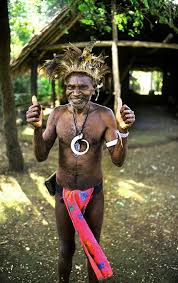 Fanafo Village Chief South Pacific Maluku Islands Melanesia