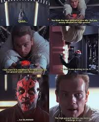 Examples of high ground in a sentence one would have thought that having the superior product would have given the company the high ground in the video format war recent examples on the web biden was staking out the usual american high ground of sunny optimism. What If Anakin Had The High Ground Quora