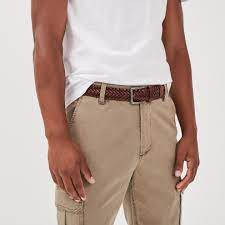 Ceinture Tressee Marron Homme Bonobo