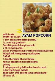 Ayam Popcorn Easy Vanilla Cake Recipe Savoury Dishes Recipes