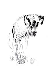 Dog Wall Art Pet Portrait Fine Art Digital Print Canvas Black White Expressive Drawing Graphics Dog Art Dog Wall Art Pet Portraits