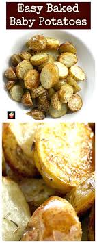 Easy Baked Baby Potatoes Baked Baby Potatoes Food Recipes