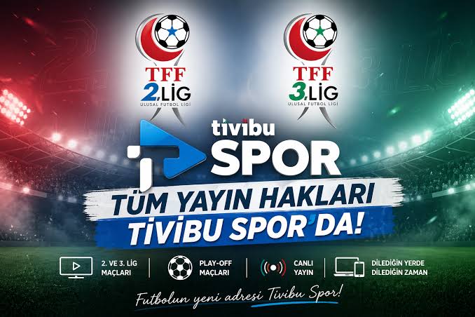 Türk Telekom ile TFF Anlaştı: 2.ve 3.Lig Maçları Tivibu’da!