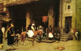 Truth Coming Out Of Her Well To Shame Mankind Jean Leon Gerome A Street Scene In Cairo By Jean Leon Gerome Street Painting Street Scenes Painting Reproductions